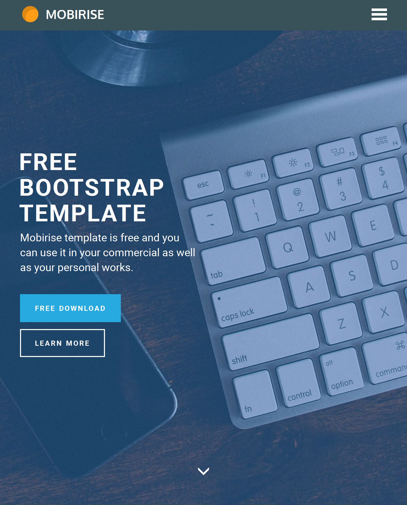 Bootstrap Event Template