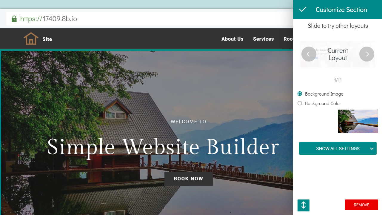 homepage builder 11