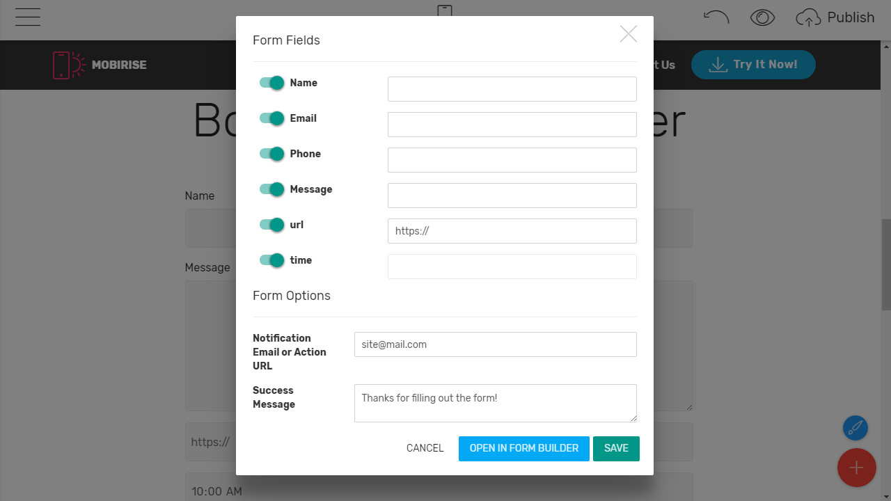 html bootstrap form templates