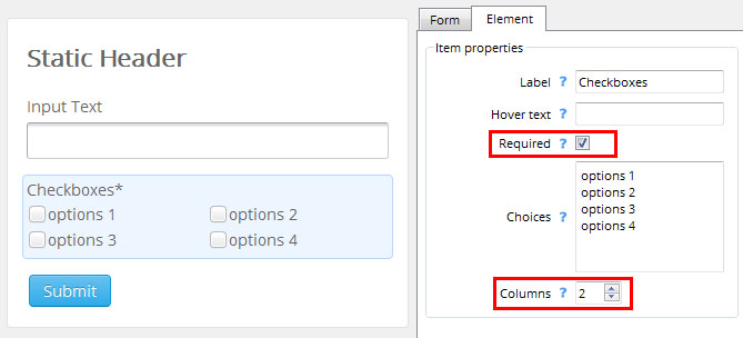 New options
