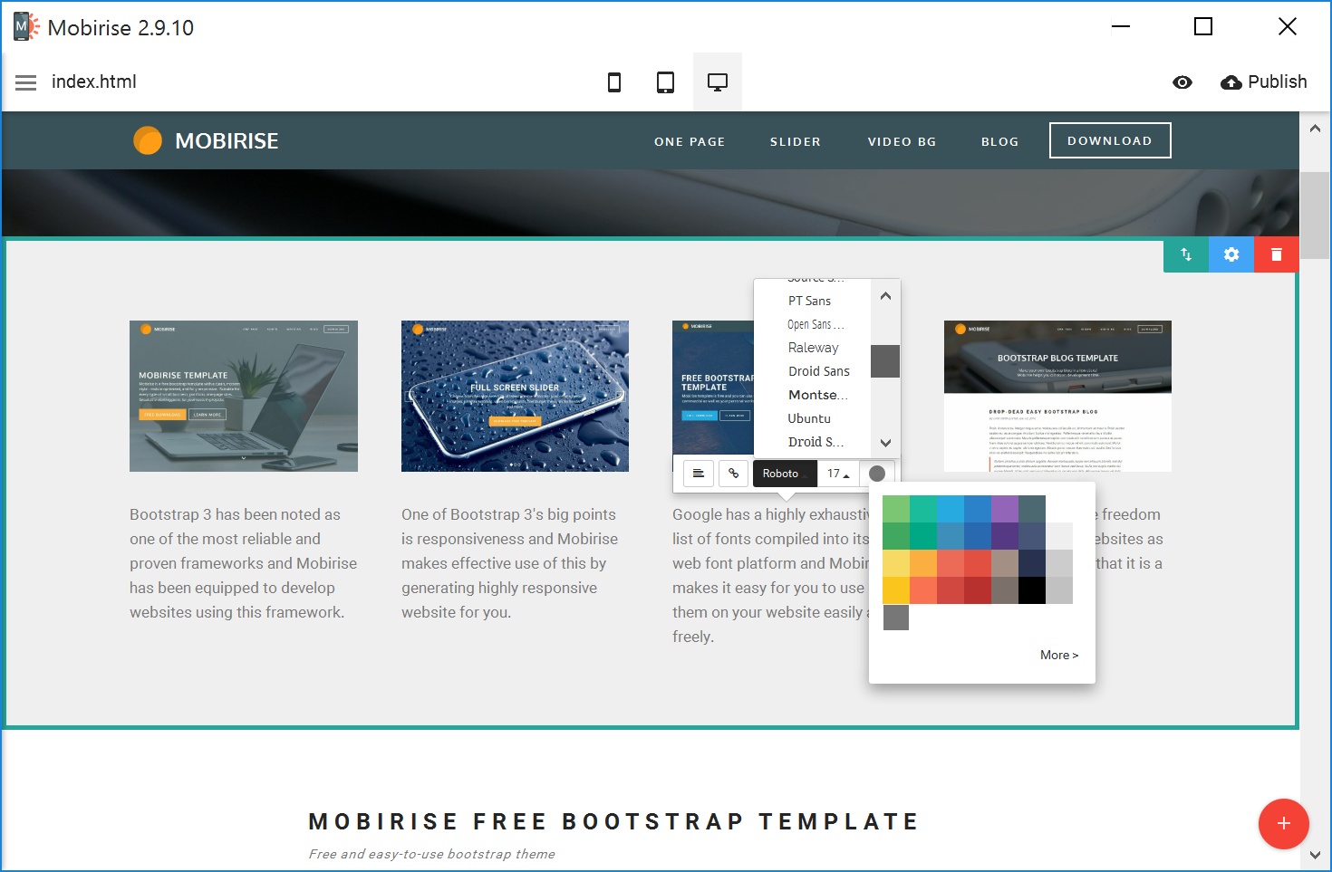 free website design software