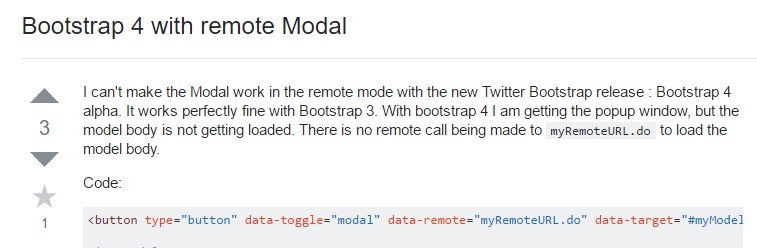 Bootstrap 4 with remote modal
