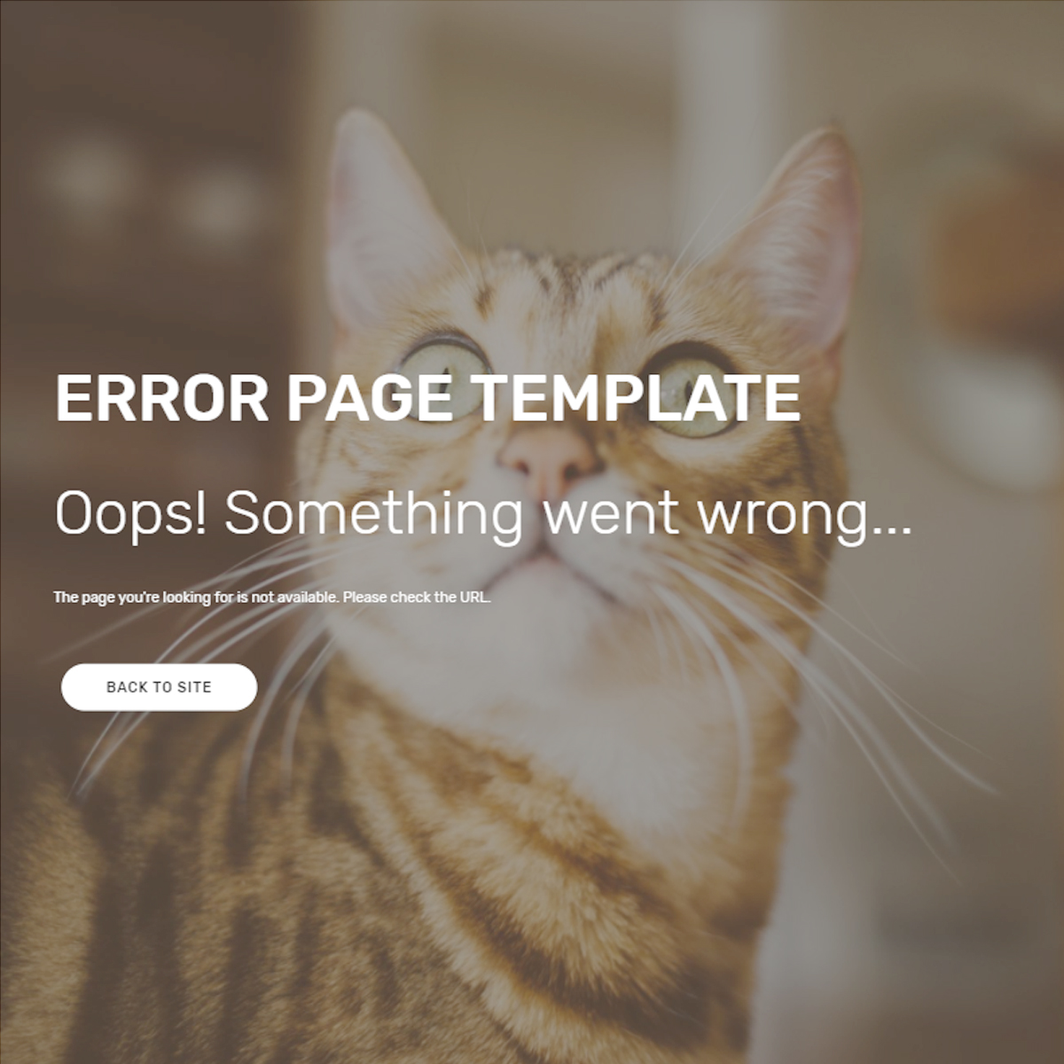 CSS3 Bootstrap Error Page Templates