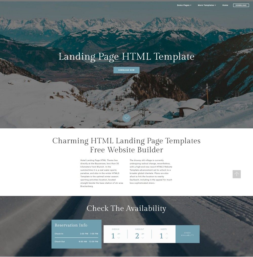 Landing Page HTML Template